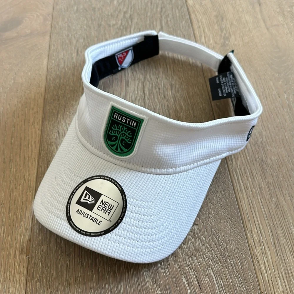 Austin FC New Era White Game Day Adjustable Visor